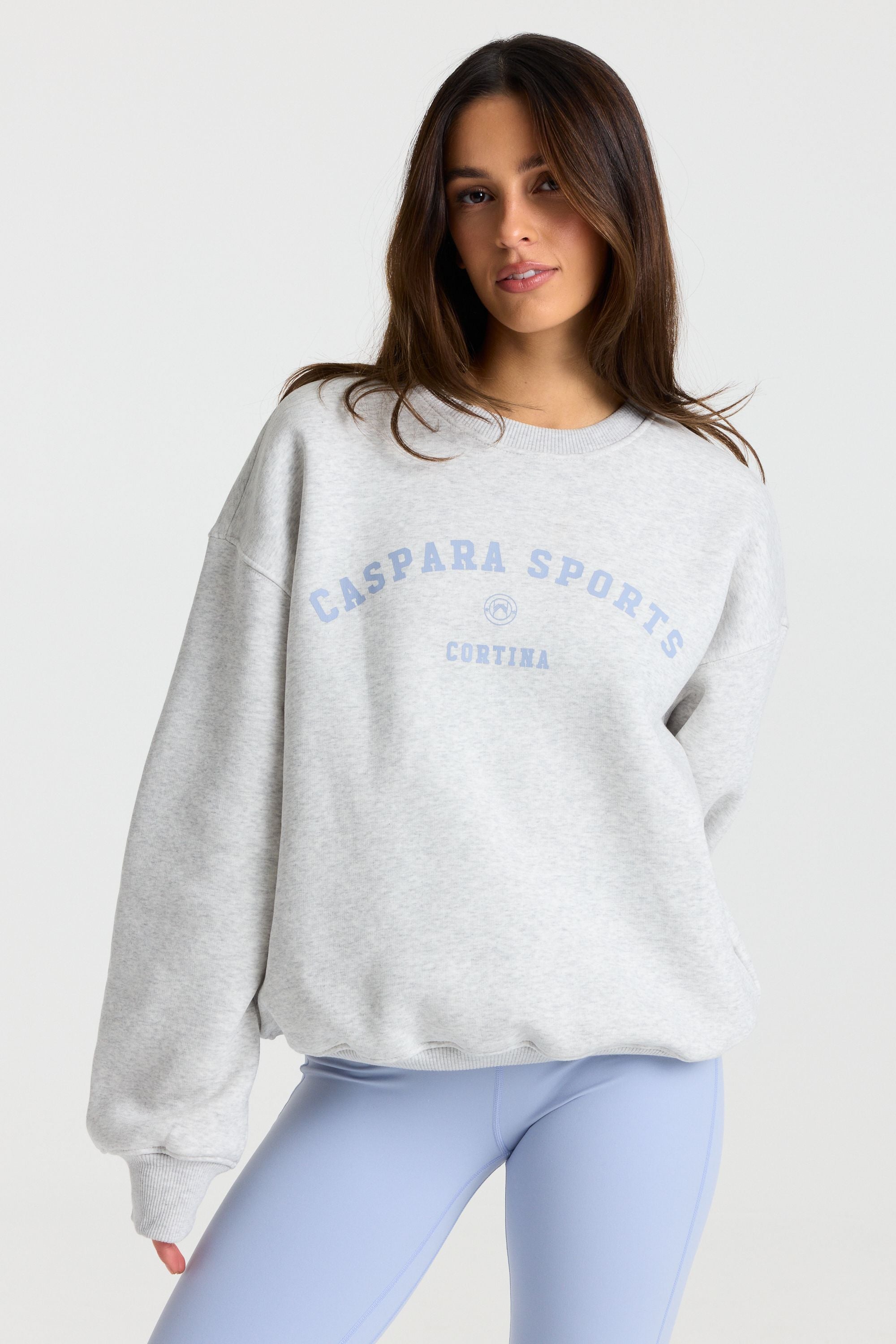 W. Cortina Crewneck - Grey/Vintage Blue